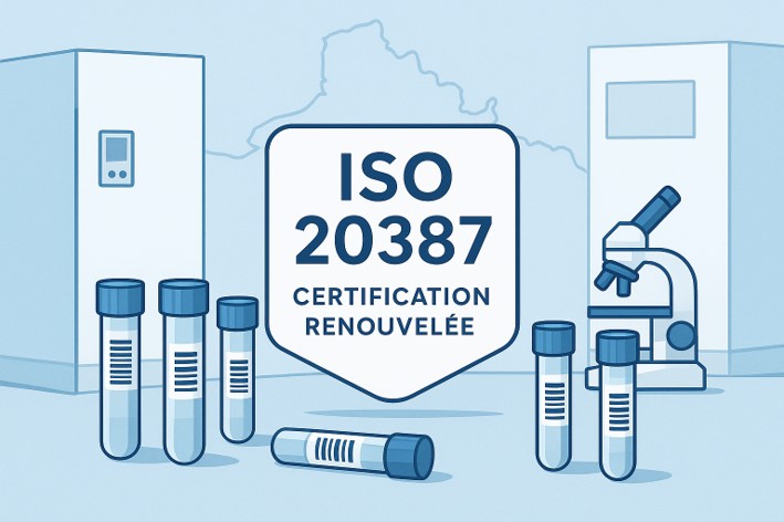 ISO 20387 Certification revouvelée